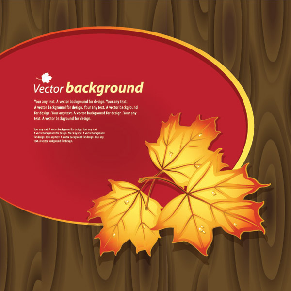 free vector Autumn theme vector
